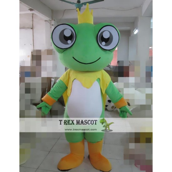 Cartoon Animal Frog Prince Mascot Costume