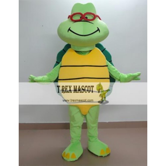 Marine Turtle Cartoon Glasses Turtle Mascot Costume