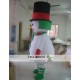 Cartoon Cosplay High Hat Snowman Mascot Costume