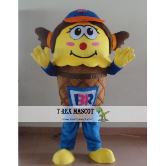 Cartoon Cone Ice Cream Mascot Costume