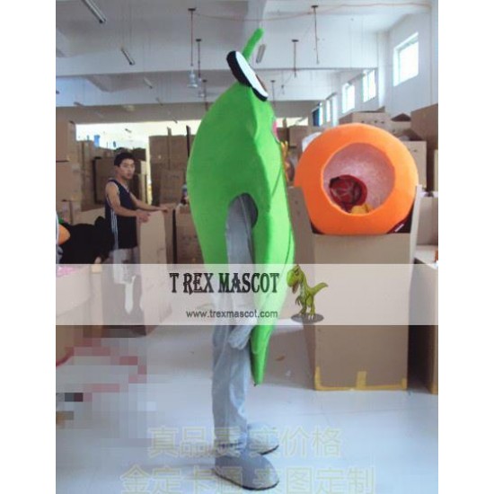 Cartoon Green Leaves Mascot Costume