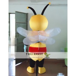 Cartoon Red Nose Bee Mascot Costume