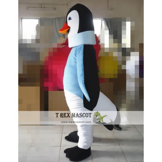 Cartoon Gentleman Penguin Mascot Costume