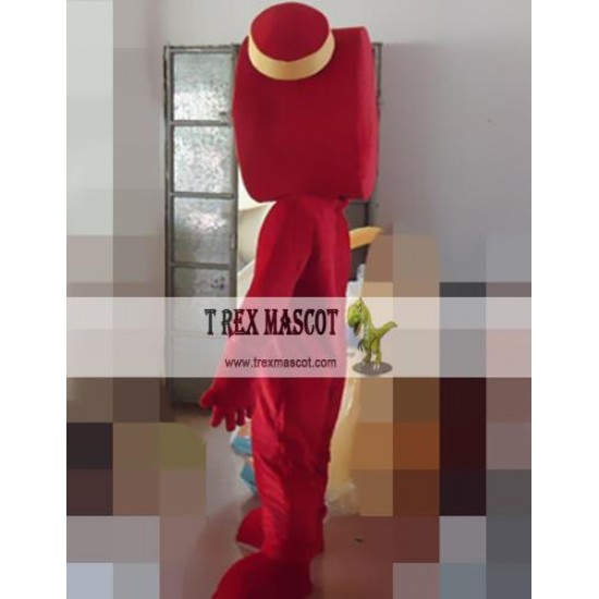 Cosplay Cartoon Alarm Clock Man Mascot Costume