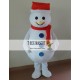 Christmas Cartoon Snowman Mascot Costume