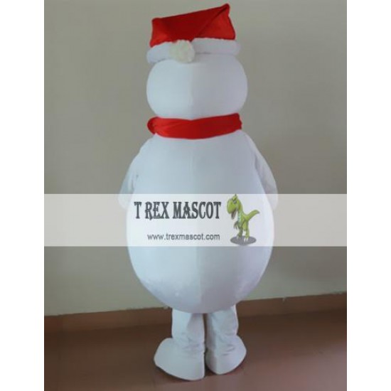 Christmas Cartoon Snowman Mascot Costume