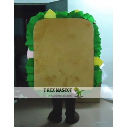 Cartoon Restaurant Hamburger Sandwich Mascot Costume