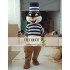 Animal Cartoon High Hat Squirrel Mascot Costume