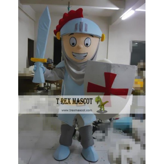 Cosplay Cartoon Shield Warrior Mascot Costume