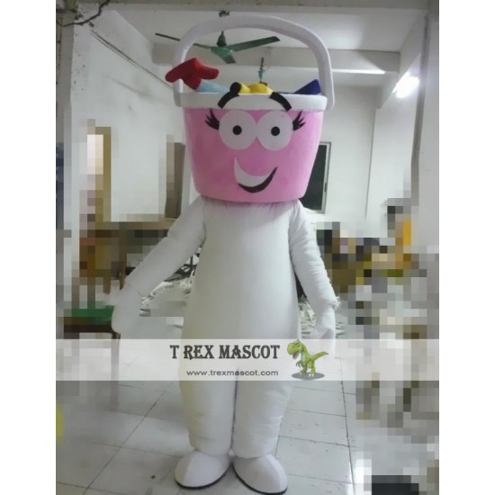 Cartoon Tool Bucket Mascot Costume