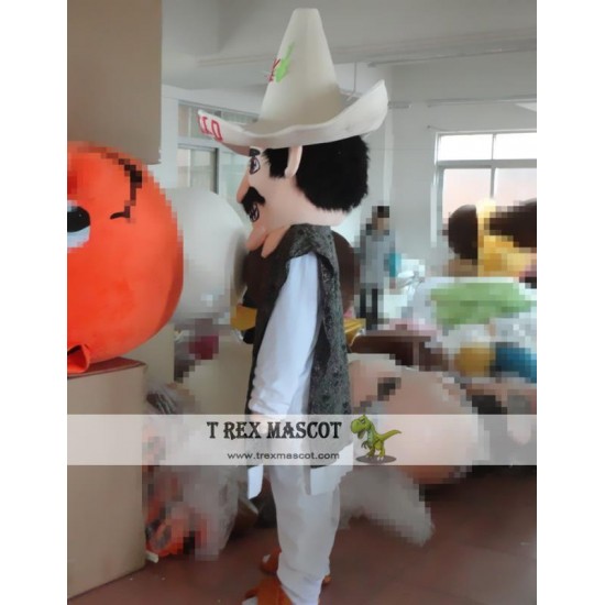 Cosplay Cartoon Bearded Man Mascot Costume