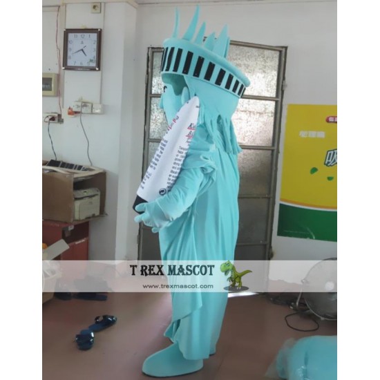 Cartoon Goddess Of Freedom Mascot Costume