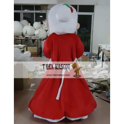 Cartoon Christmas Grandma Mascot Costume