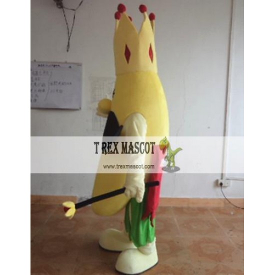 Cartoon Cosplay Fruit Banana King Mascot Costume