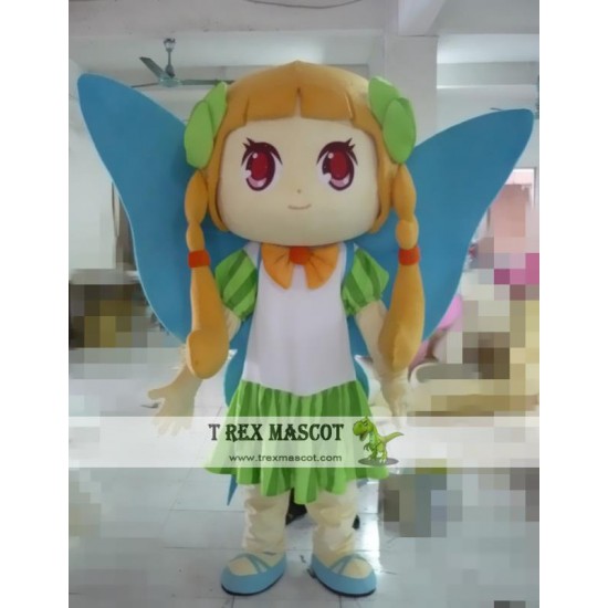 Cosplay Cartoon Butterfly Girl Mascot Costume