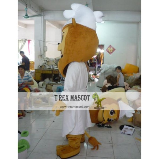 Cosplay Animal Cartoon Lion Chef Mascot Costume