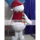 Cartoon Christmas Snowman Mascot Costume