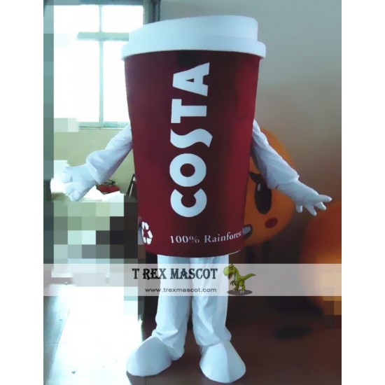 Cosplay Cartoon Coffee Mascot Costume