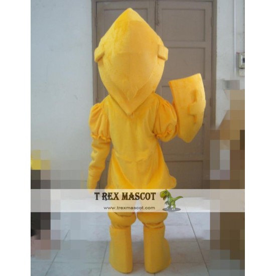 Cosplay Cartoon Gold Knight Mascot Costume