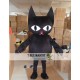 Cartoon Plush Black Cat Mascot Costume