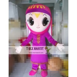 Cartoon Cosplay Indian Woman Mascot Costume