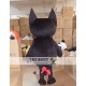 Cartoon Plush Black Cat Mascot Costume