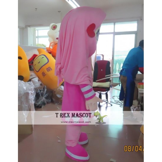 Cartoon Cosplay Girl Mascot Costume