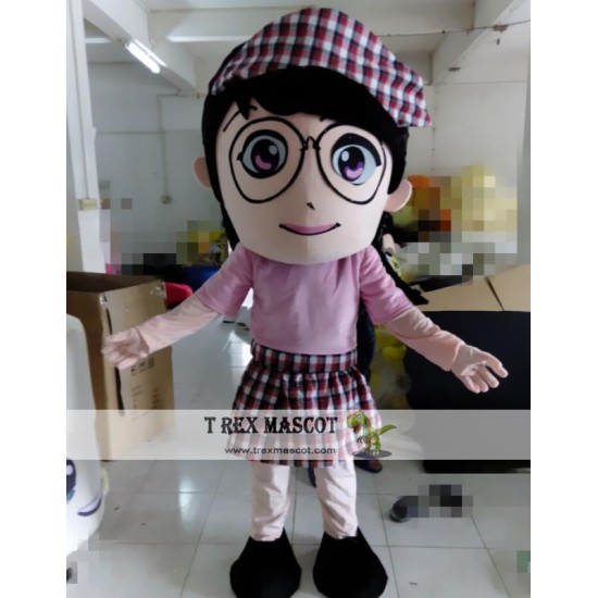 Cartoon Girl Mascot Costume