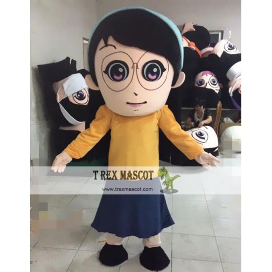 Cartoon Girl Mascot Costume