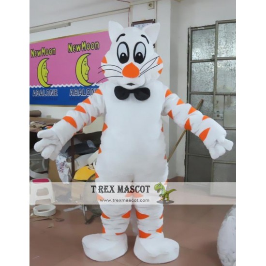 Cosplay White Tiger Mascot Costume