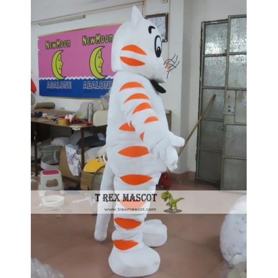 Cosplay White Tiger Mascot Costume