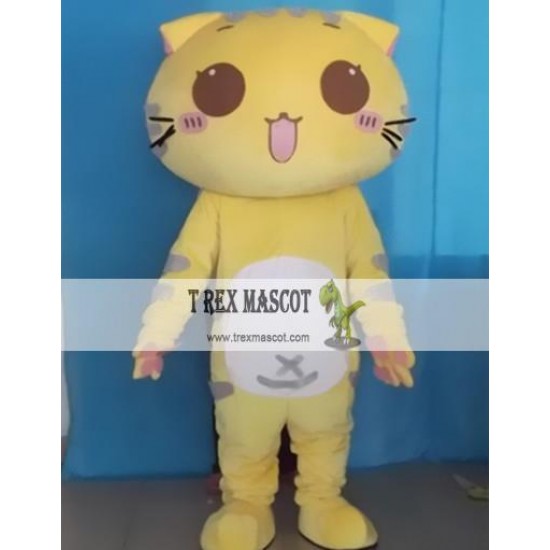 Cartoon Plush Cat Mascot Costume