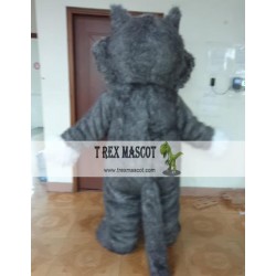 Cartoon Animal Long-Haired Gray Cat Mascot Costume