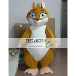 Cartoon Yellow Squirrel Mascot Costume