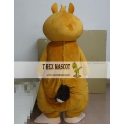 Cartoon Yellow Squirrel Mascot Costume