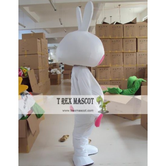 Cartoon White Rabbit Mascot Costume