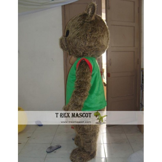 Little Cartoon Animal Longhair Mascot Costume