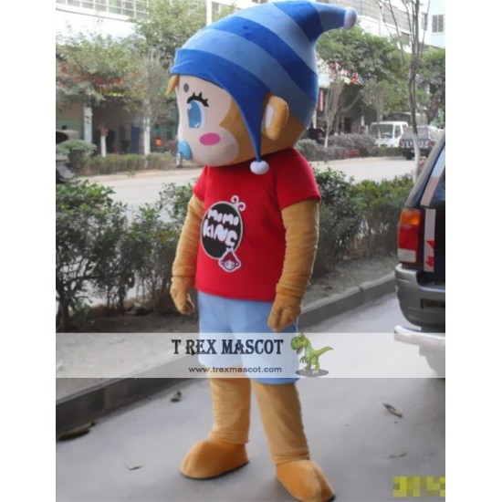 Cartoon Pacifier Monkey Mascot Costume