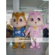 Cartoon Stuffed Animal Cartoon Flower Squirrel Mascot Costume