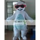 Cartoon Cosplay Glasses White Bear Mascot Costume