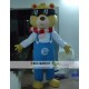 Cartoon Plush Bib Bear Mascot Costume