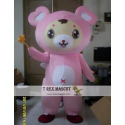 Cartoon Cosplay Plush Blue Bear Pink Bear Mascot Costume