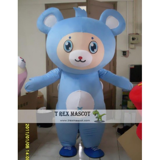 Cartoon Cosplay Plush Blue Bear Pink Bear Mascot Costume