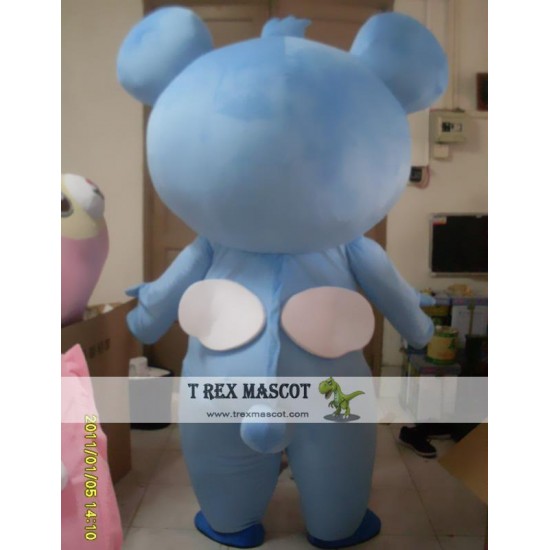 Cartoon Cosplay Plush Blue Bear Pink Bear Mascot Costume