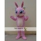 Animal Cartoon Cosplay Pink Rabbit Mascot Costume