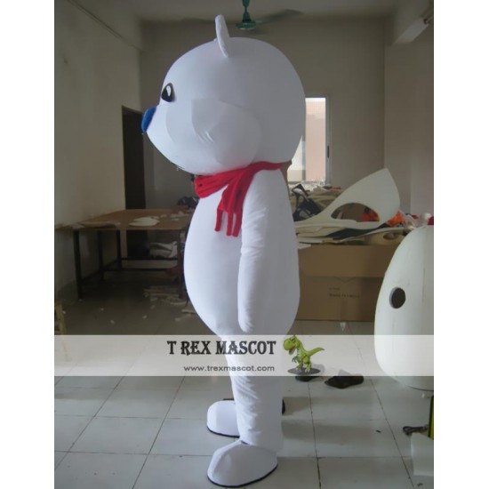 Cartoon Japanese Cosplay Little White Bear Mascot Costume