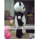 Cartoon Long hair Panda Mascot Costume