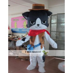 Animal Cartoon Animal American Cowboy Cat Mascot Costume