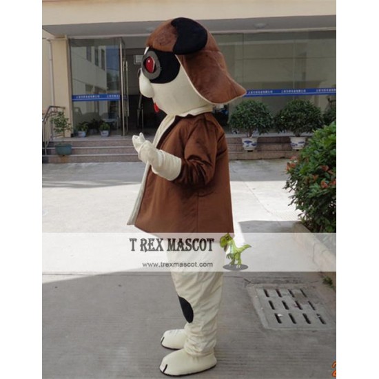 Cosplay Cartoon Animal Plush Little Dog Pilot Mascot Costume