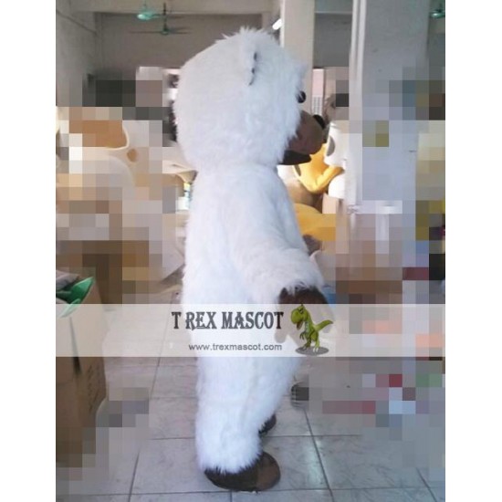 Cosplay Cartoon White Orangutan Mascot Costume